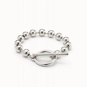 Elegant Silver Beaded Bracelet